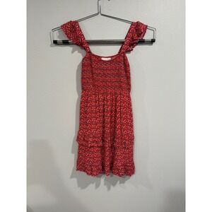 Altar'd State Red Floral Midi Dress